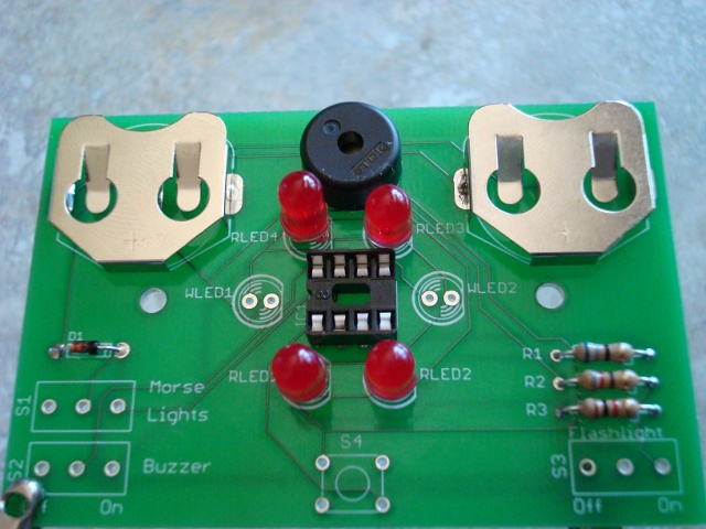A picture of all the LEDs.
